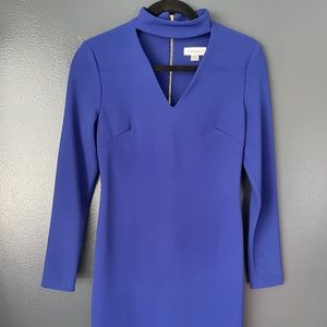 Royal blue form fitting Calvin Klein dress